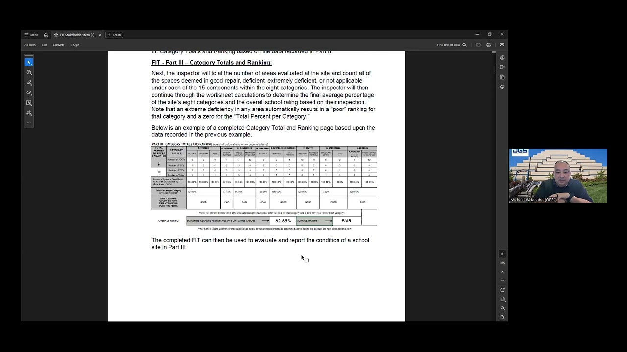 October 30, 2025 Office of Public School Construction Stakeholder Meeting