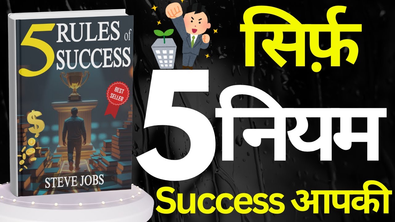 सिर्फ़ 5 नियम आपकों success दिलाएंगी | 5 Rules of Success by Steve Jobs|  Book summary in hindi