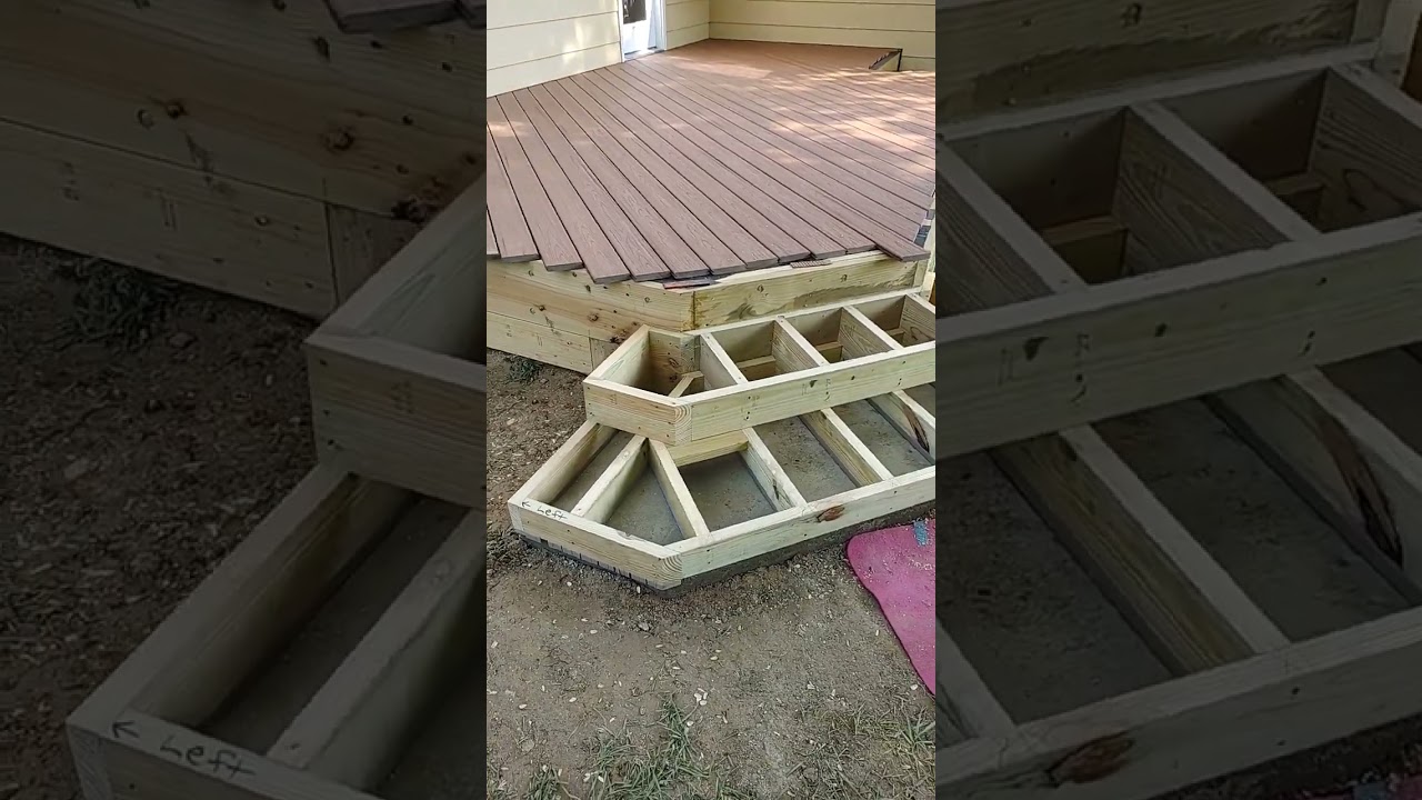 steps on the Corner. #deck #steps