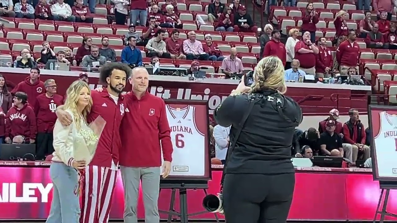 IU men’s basketball senior night ceremony
