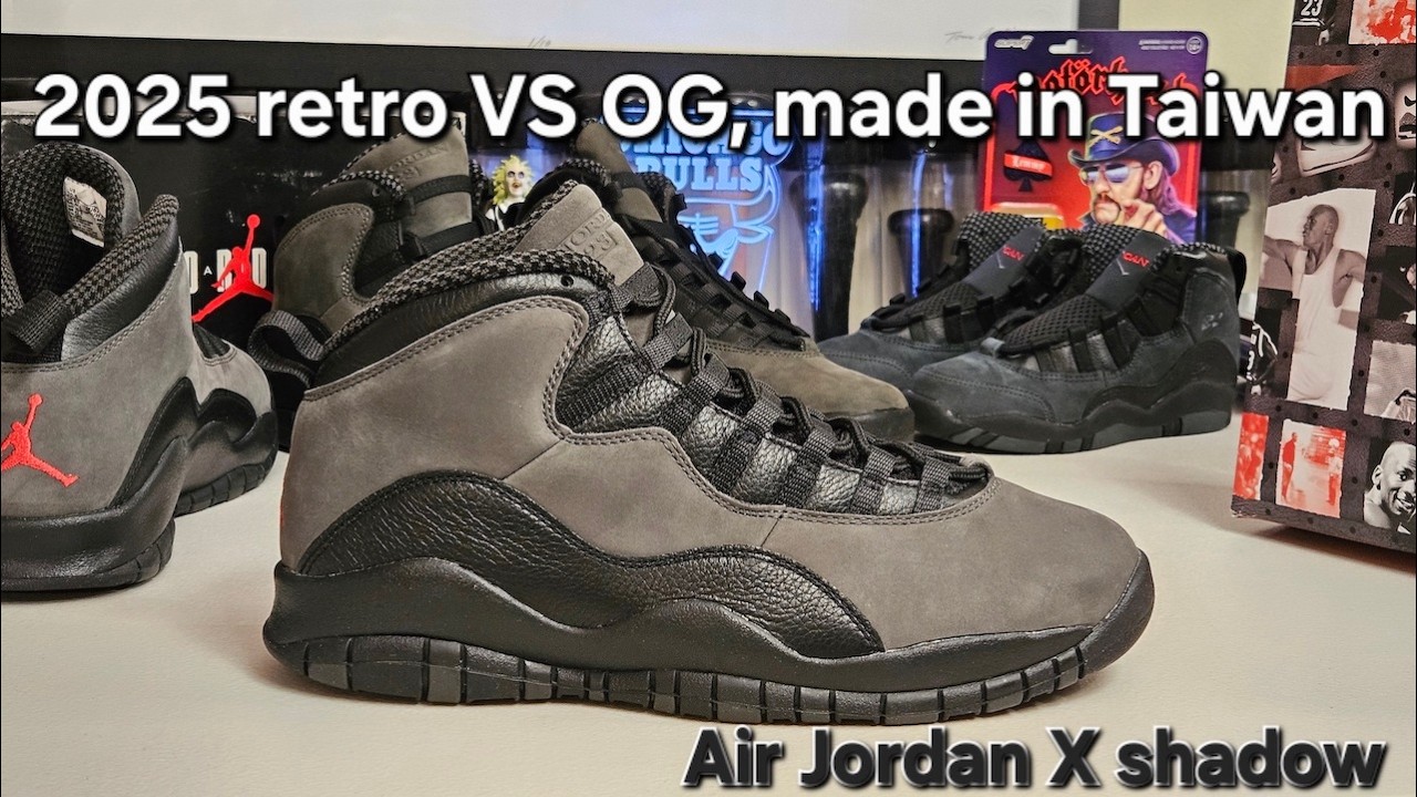 Air Jordan 10 Shadow OG против ретро-модели 2025 года и «небольшой» сюрприз
