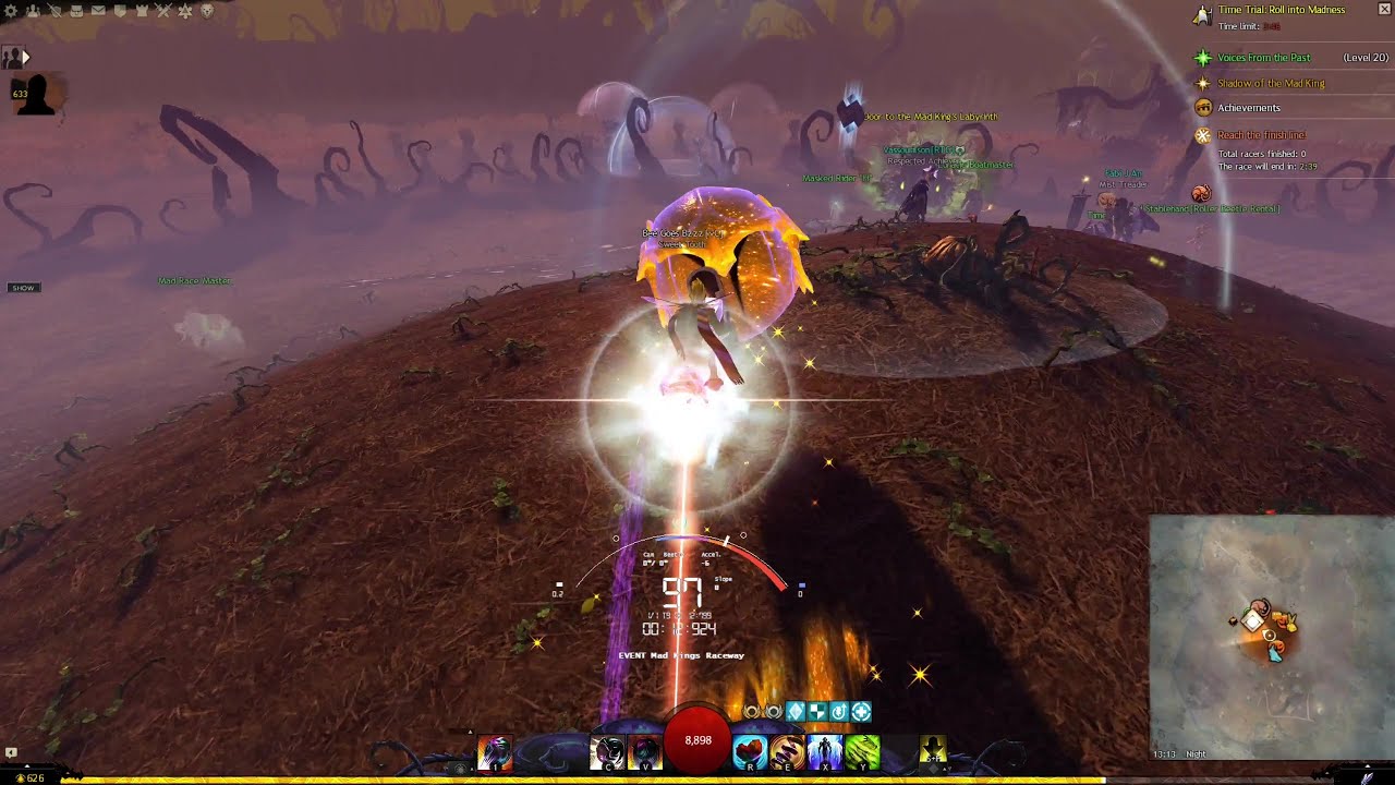 gw2 halloween festival - roll into madness (gold) & mad king's clock tower jp (both) - bee goes bzzz