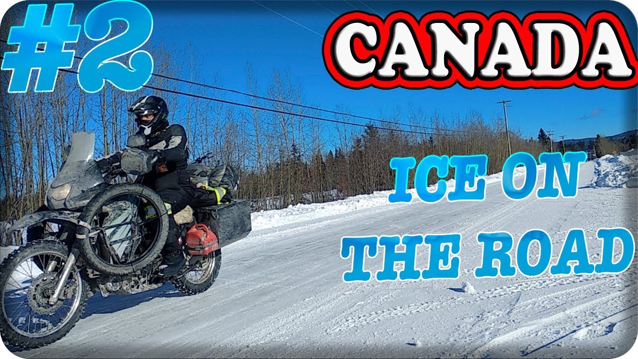 Tracción de moto en hielo. Canadá Riding on the Ice (2/11)