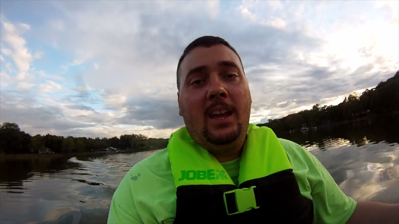 Jet ski fish finder transducer in hull install and test