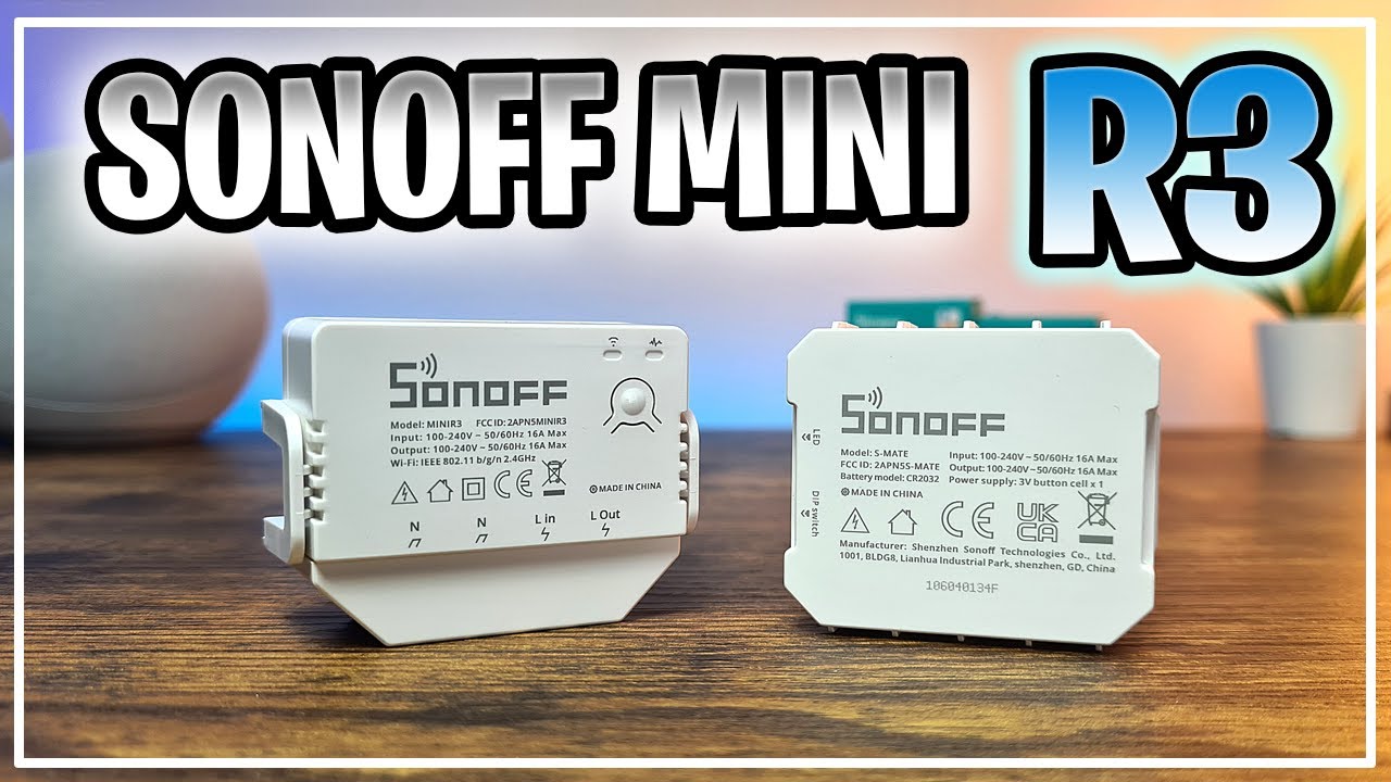 🔴Nuevo SONOFF MINI R3 y S-MATE - Relé Inteligente Wifi - Ewelink, Alexa Google
