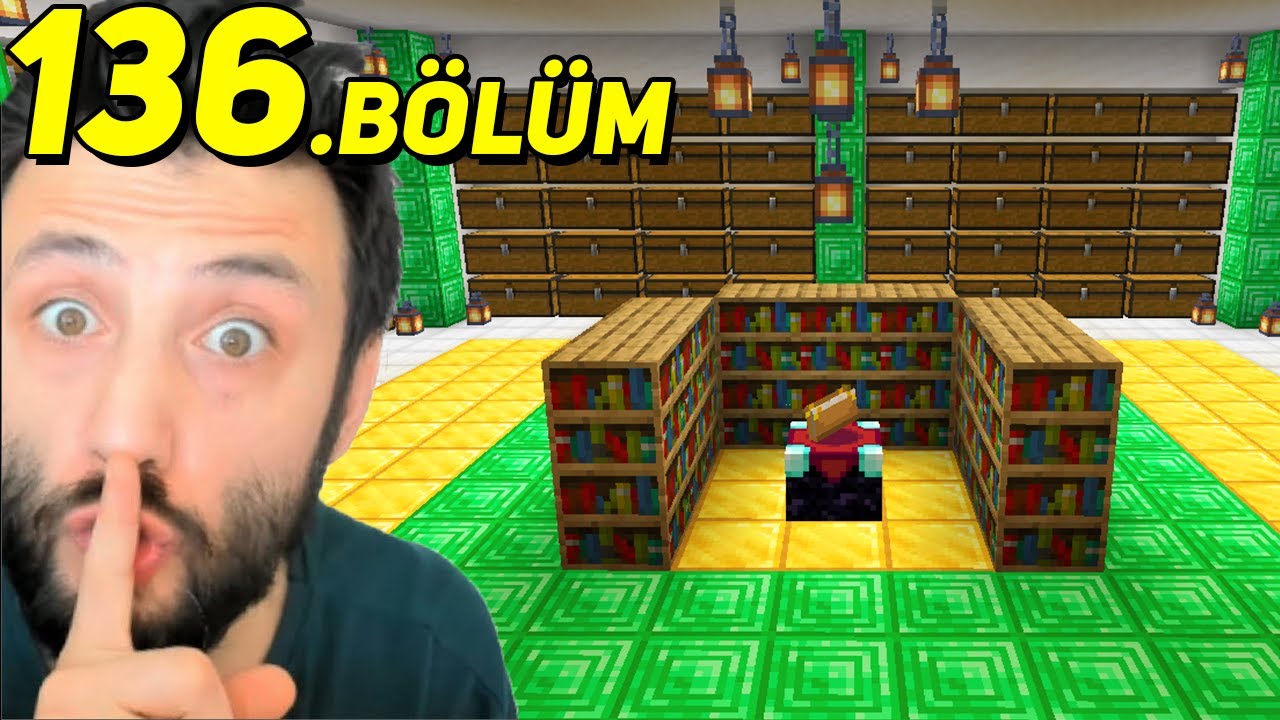 GİZLİ SIĞINAĞIM ve DEPOM 🤫 MİNECRAFT (2023) 136.Bölüm