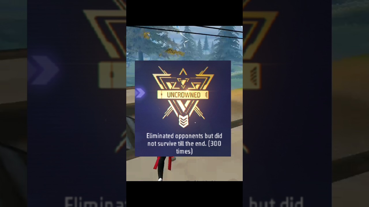Complete Uncrowded Mission Achievement in Free Fire #shorts