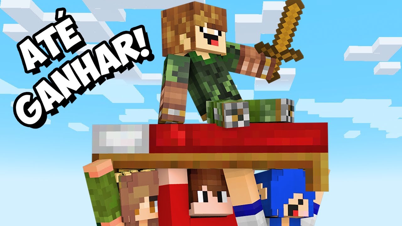 Minecraft BEDWARS até GANHAR