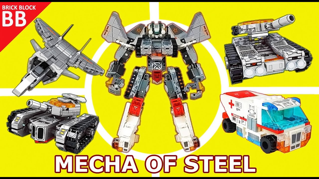 Sembo Mecha of Steel !! ⚡️ Mix Match by Request Как построить Lego Transformers Combiner 4 in 1
