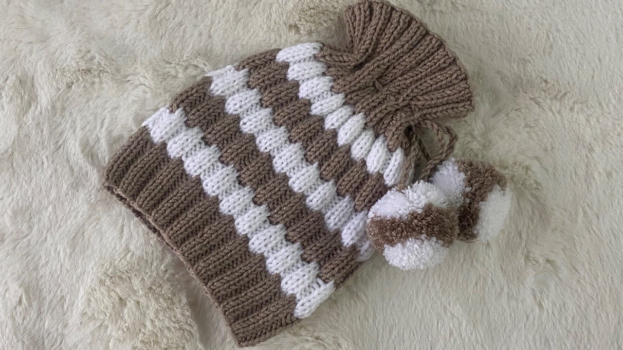 Çok kolay bebek bere yapılışı (6 ay-1 yaş)/Very easy baby hat making
