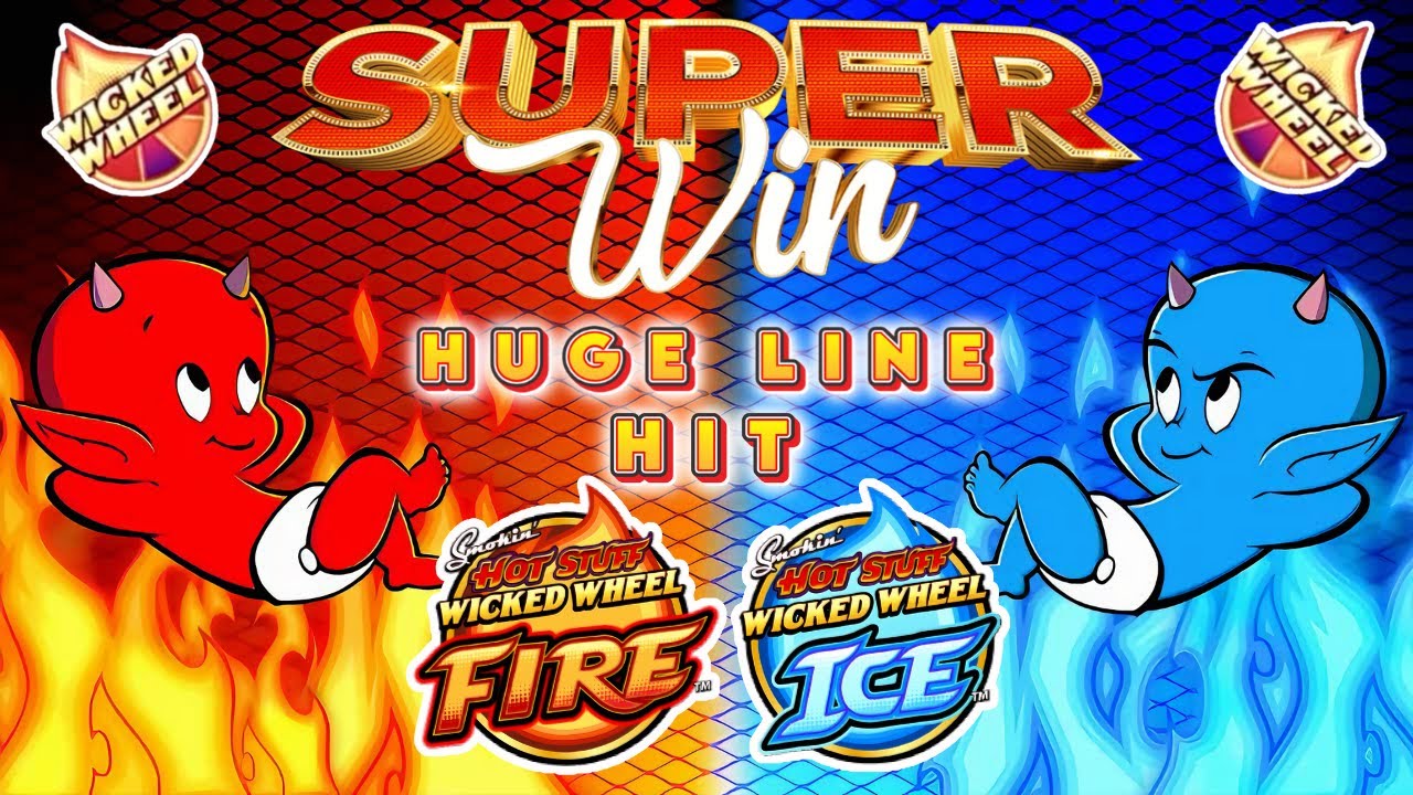 HUGE LINE HIT playing Smokin Hot Stuff Wicked Wheel🔥 Fire & Ice ❄️