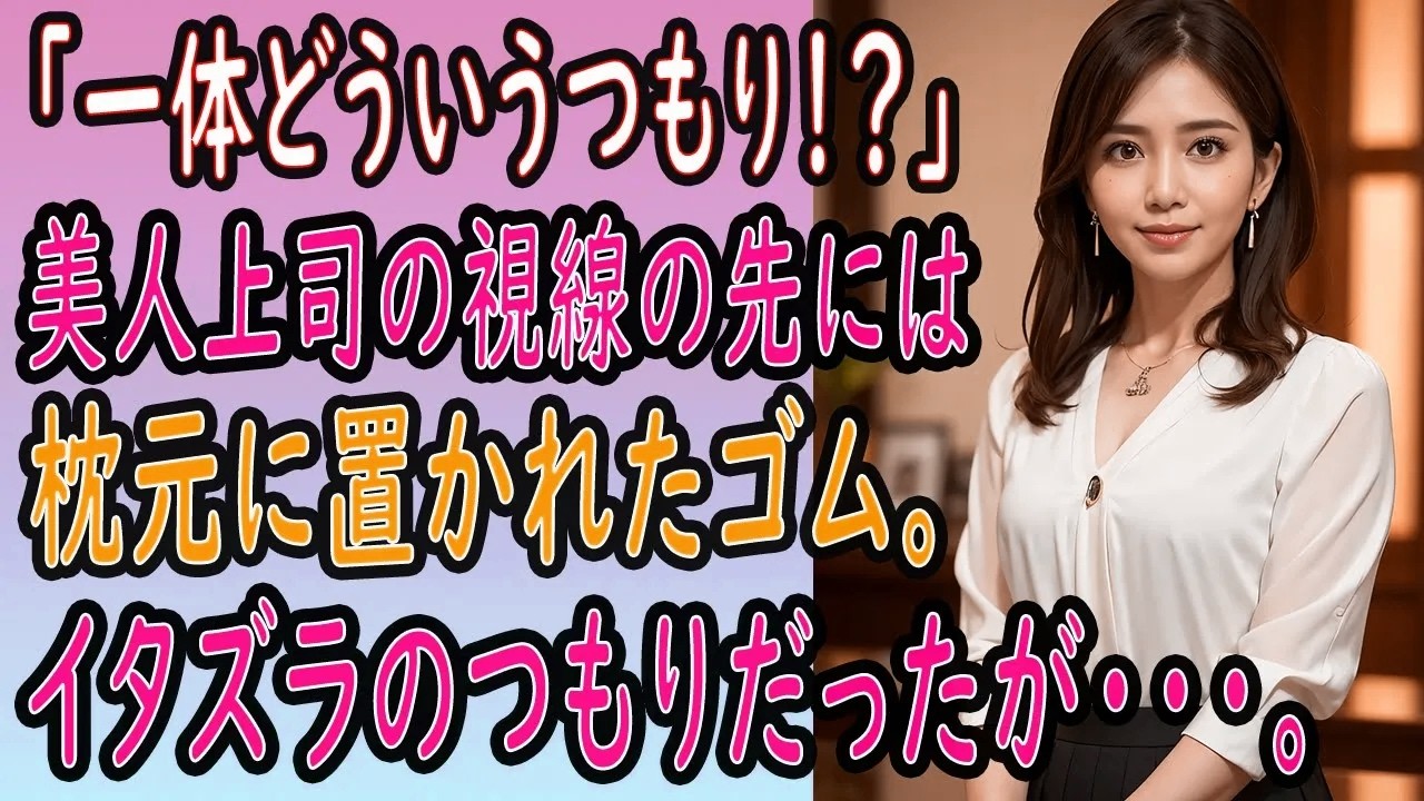 【馴れ初め 感動】【総集編】塩対応の美人上司と出張先の温泉旅館で相部屋に、イタズラで枕元にゴムを置くと驚きの展開に...【いい話・朗読・泣ける話】