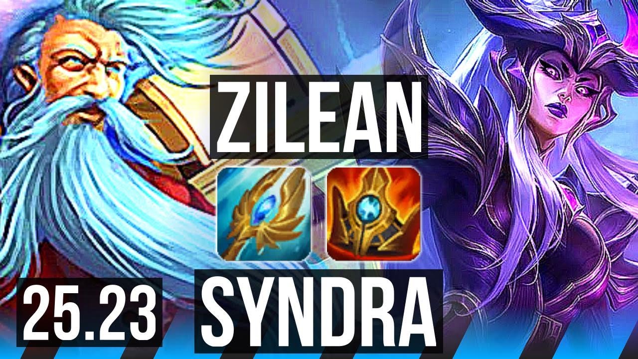 ZILEAN vs SYNDRA (MID) | KR Challenger | 25.23