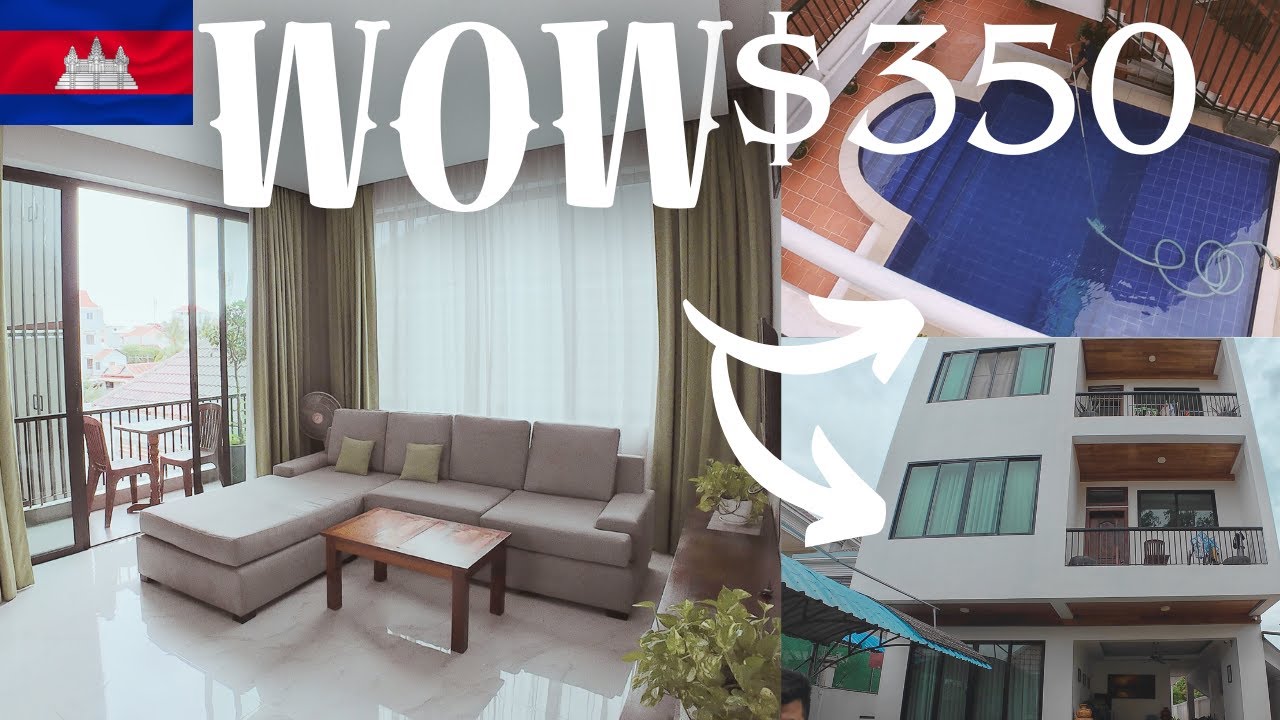 This is what $350 USD per month can get you in SIEM REAP Cambodia | Condo tour | Apartment tour 🇰🇭
