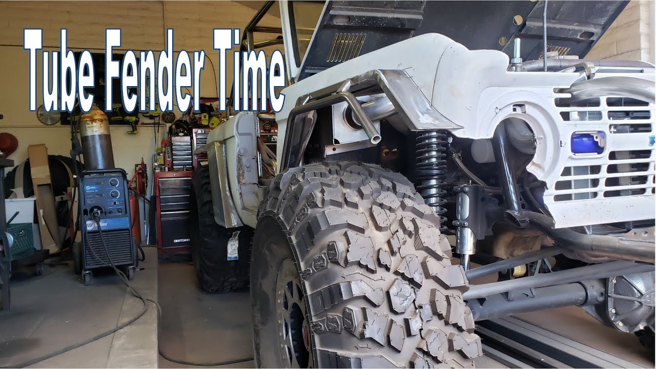 Tube fabrication gets started on the custom tube fenders for my 68 Bronco crawler Fabrication 101