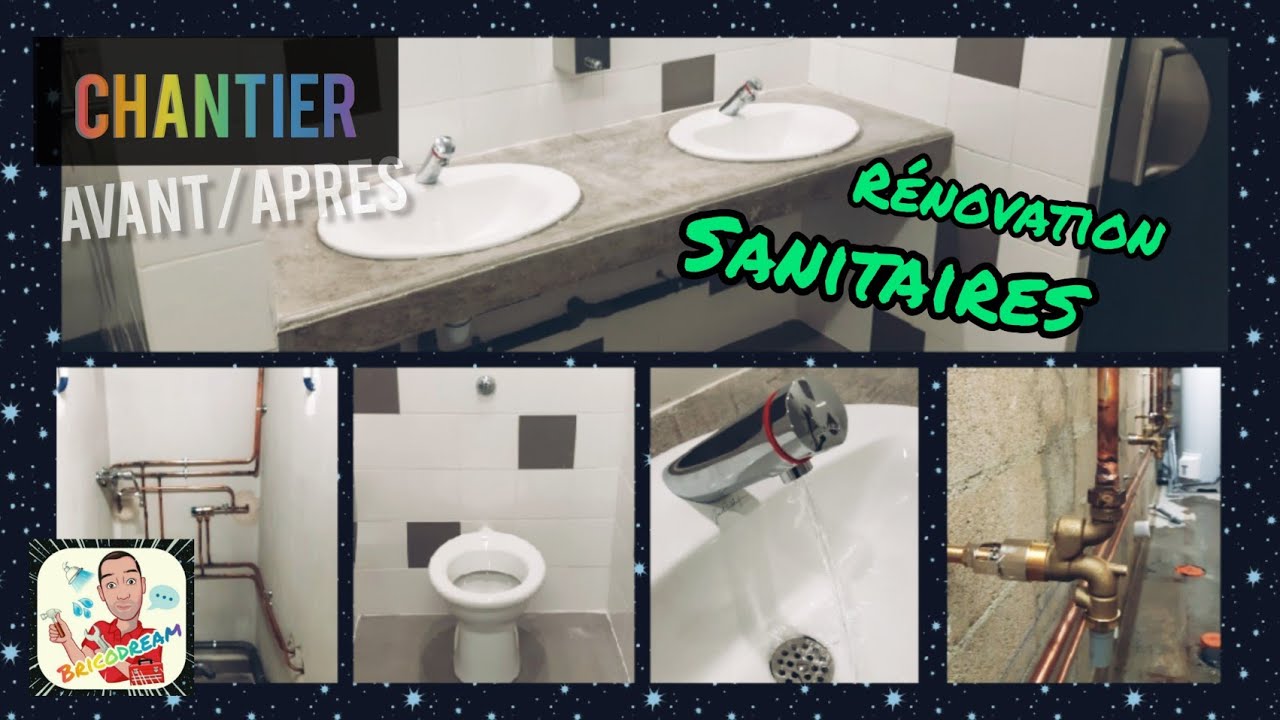R&Eacute;NOVATION D'UN BLOC SANITAIRE HOMME CHANTIER DE A a Z