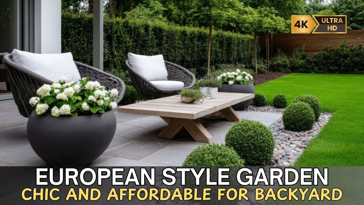 Chic and Affordable: Trendy European Style Garden Designs for Your Backyard