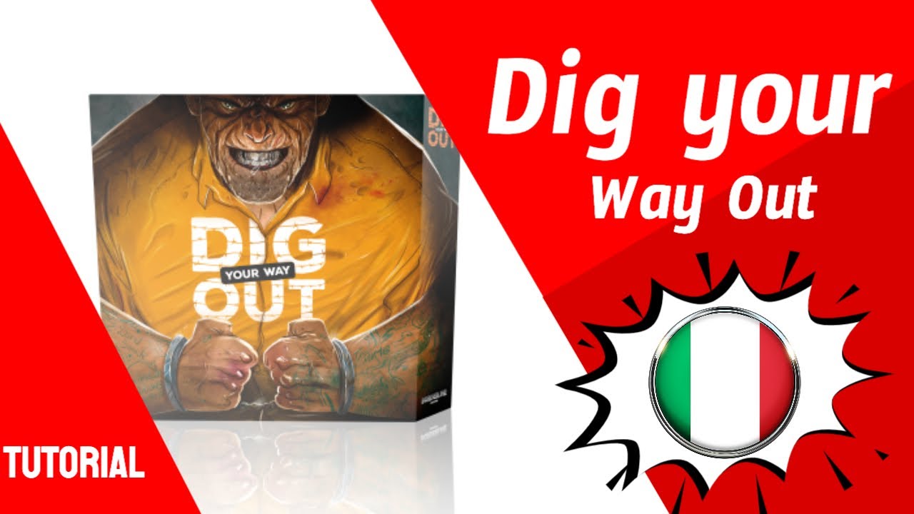Dig your way out - gioco da tavolo, tutorial ITA