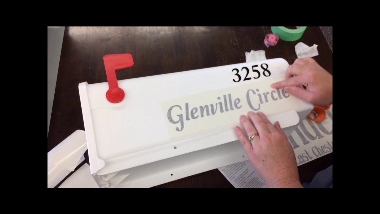 How To Apply Mailbox Decal Stickers with Fully Detailed Instructions