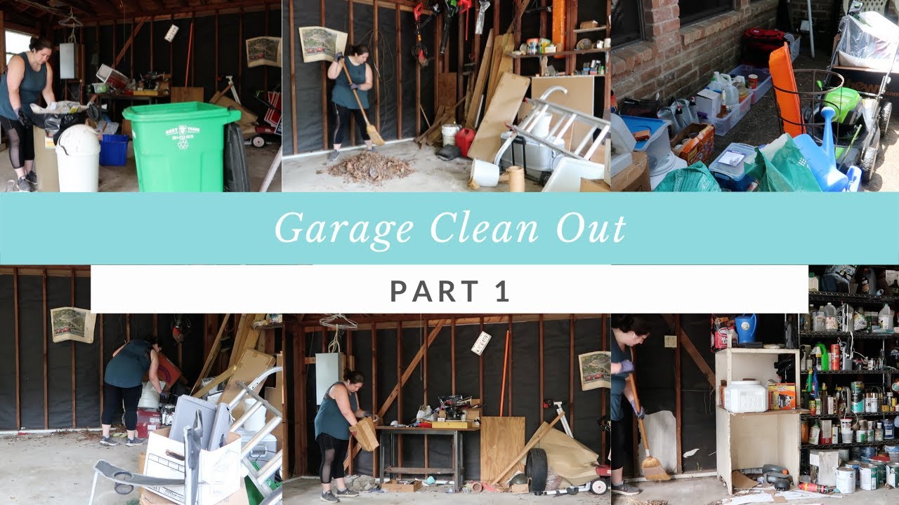 ULTIMATE GARAGE CLEAN-OUT & ORGANIZATION - PART 1 - 🛠🧹🚙 - CLEANING MOTIVATION