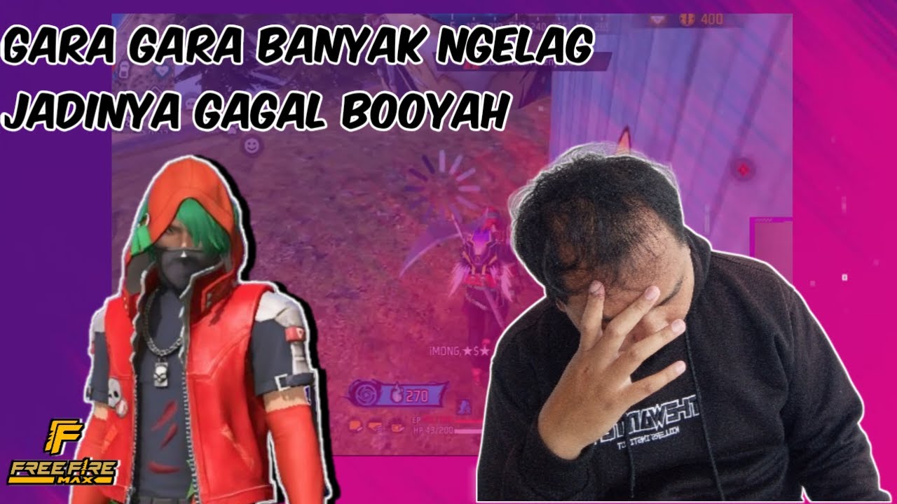 GARA GARA BANYAK NGE LAG PAS BYONE JADINYA GAGAL BOOYAH - FREE FIRE INDONESIA