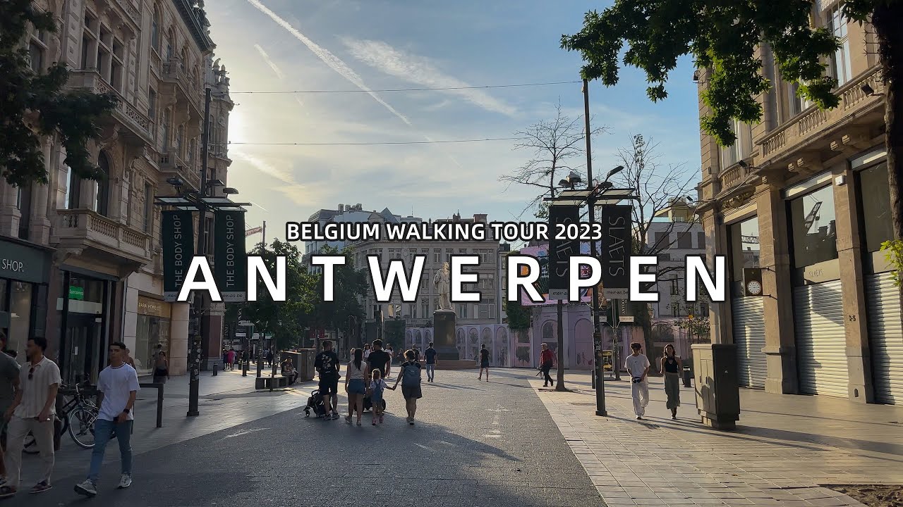 4K Antwerpen ,Belgium, pov city Walk 2023.
