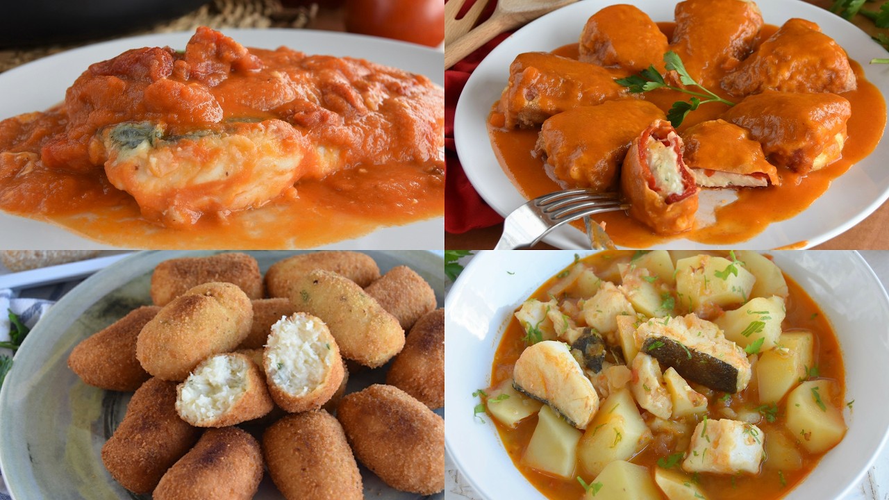 4 recetas Imprescindibles con Bacalao ¡ FÁCILES Y DELICIOSAS !