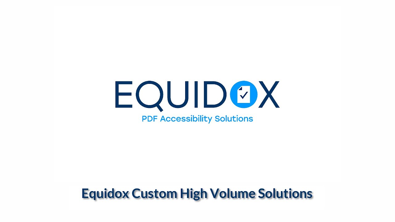 Equidox Automated Batch Processing for PDF Remediation