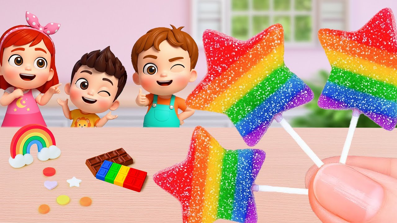 Miniature Rainbow Jelly Recipe 🌈 Delicious Mini Raibow Star Jelly Decorating Ideas 💖 Little Yummy