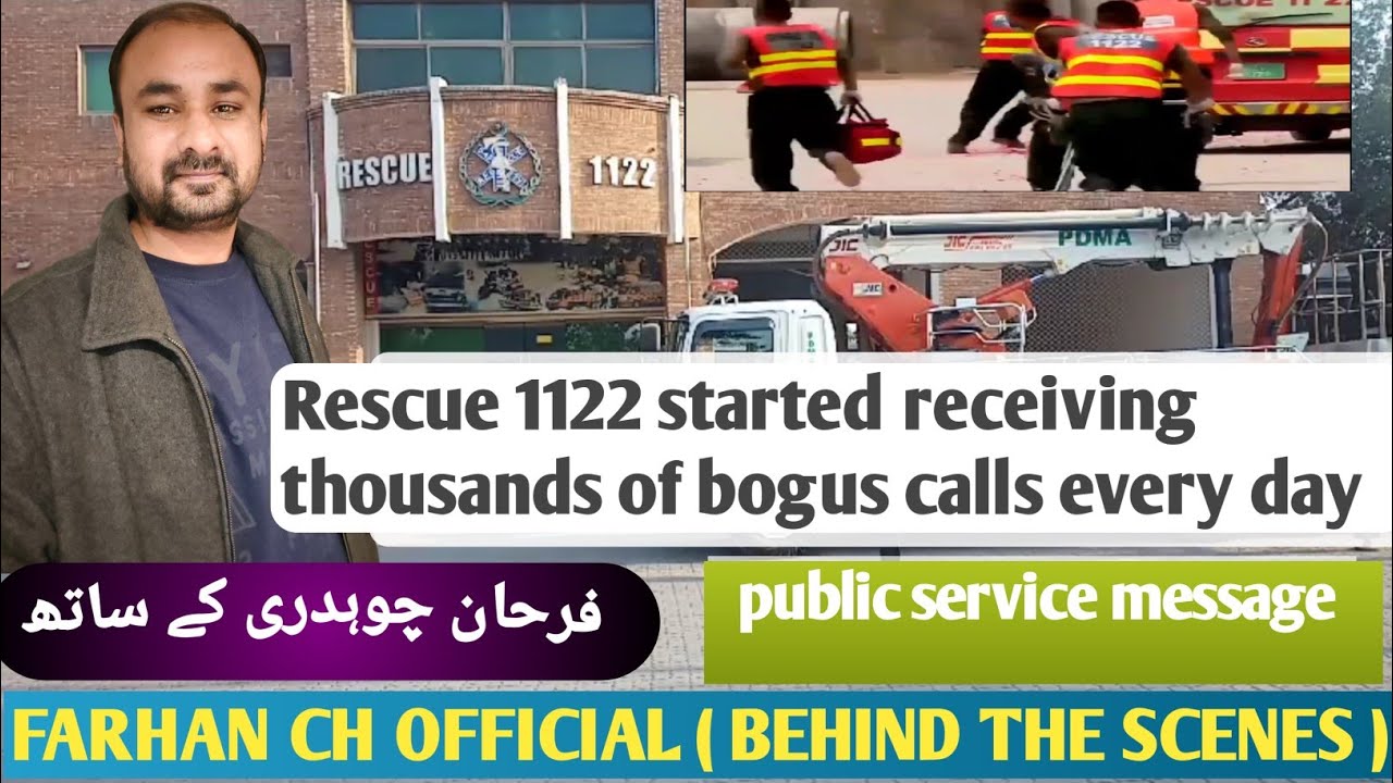 Rescue 1122 received thousands of fake calls daily basis