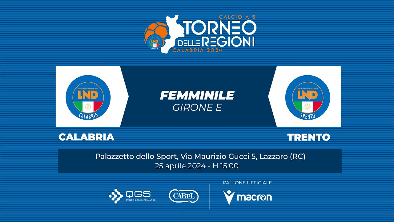 TDR Calcio a 5 | Calabria-Trento (Femminile)
