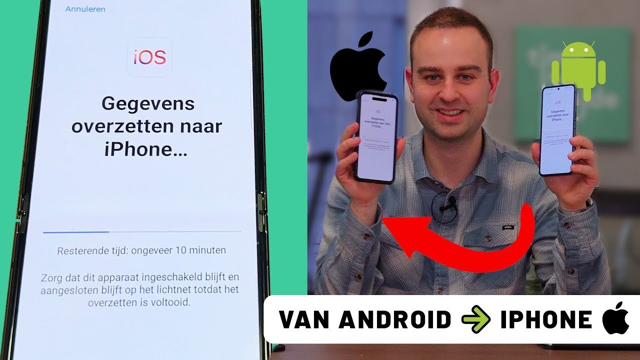 Van Android naar iPhone! Alles overzetten - 𝐈𝐧𝐜𝐥𝐮𝐬𝐢𝐞𝐟 𝐖𝐡𝐚𝐭𝐬𝐀𝐩𝐩