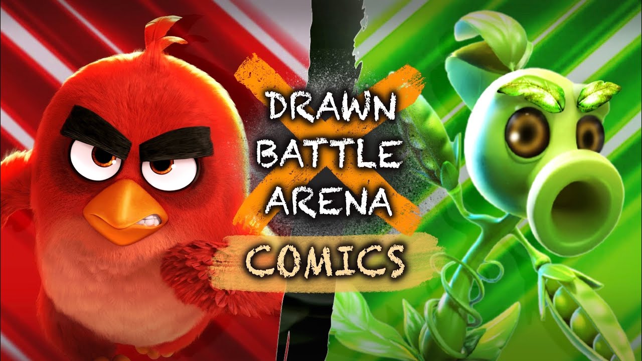 Red VS Peashooter (Angry Birds VS PVZ) - Drawn Battle Arena: Comics EP3