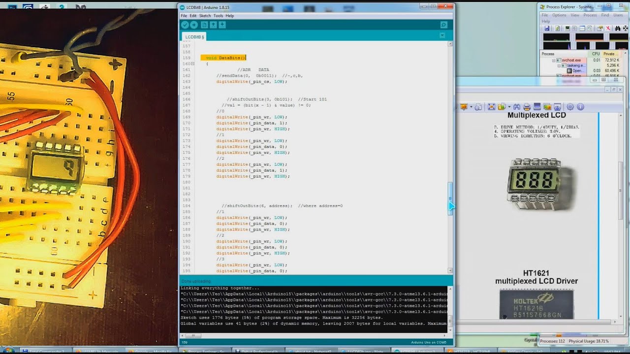 #316 How to BitBang a HT1621B Multiplexed LCD Driver using Arduino p2