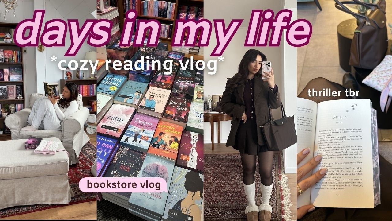 thriller tbr, cozy reading vlog, neue bücher ✨ days in my life 🧸📚💖