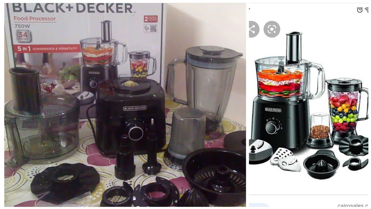تجربتي مع محضر الطعام بلاك اند ديكر 750 وات BLACK +DACEAR وتجربته عمليا