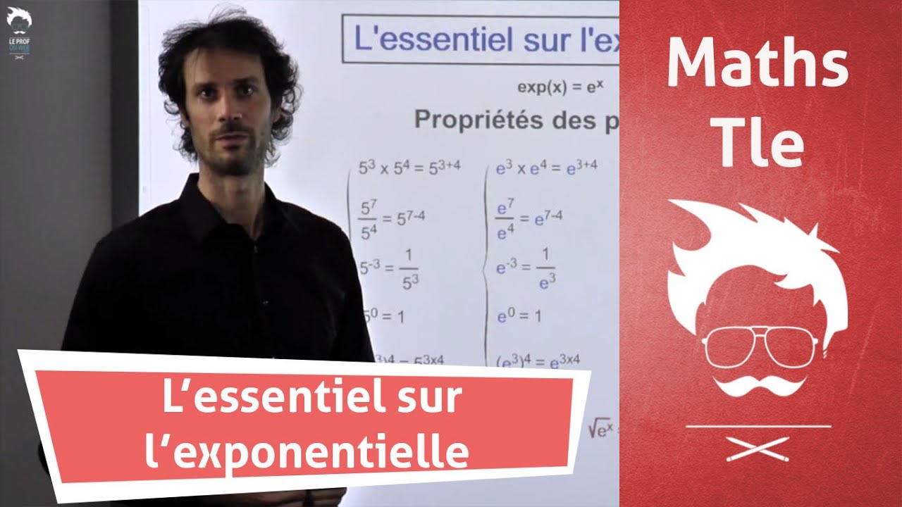 R&eacute;visions bac maths : tout sur l'exponentielle