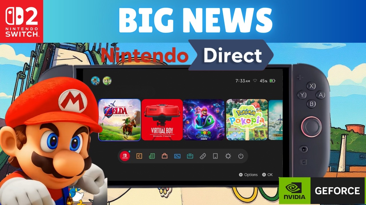 Ого! Только что появились новости от Big Nintendo!