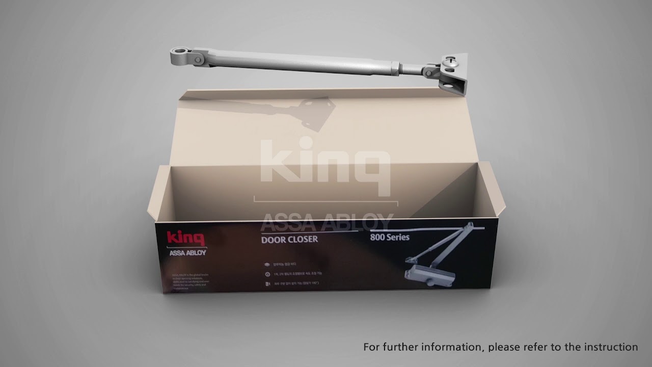 ASSA ABLOY KING DOOR CLOSER NSK800 Installation