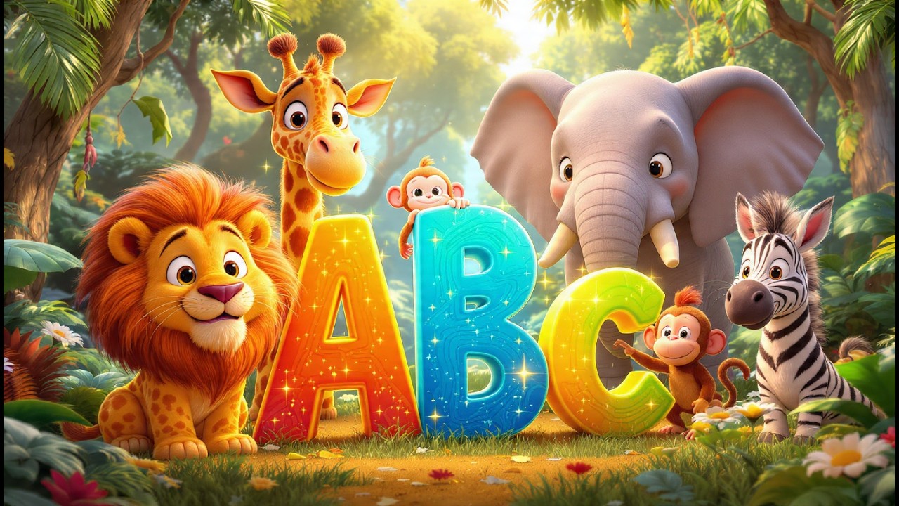 Alphabet Safari 🦁 ABC Animals Song for Kids | Learn Letters A–Z with Fun Animals