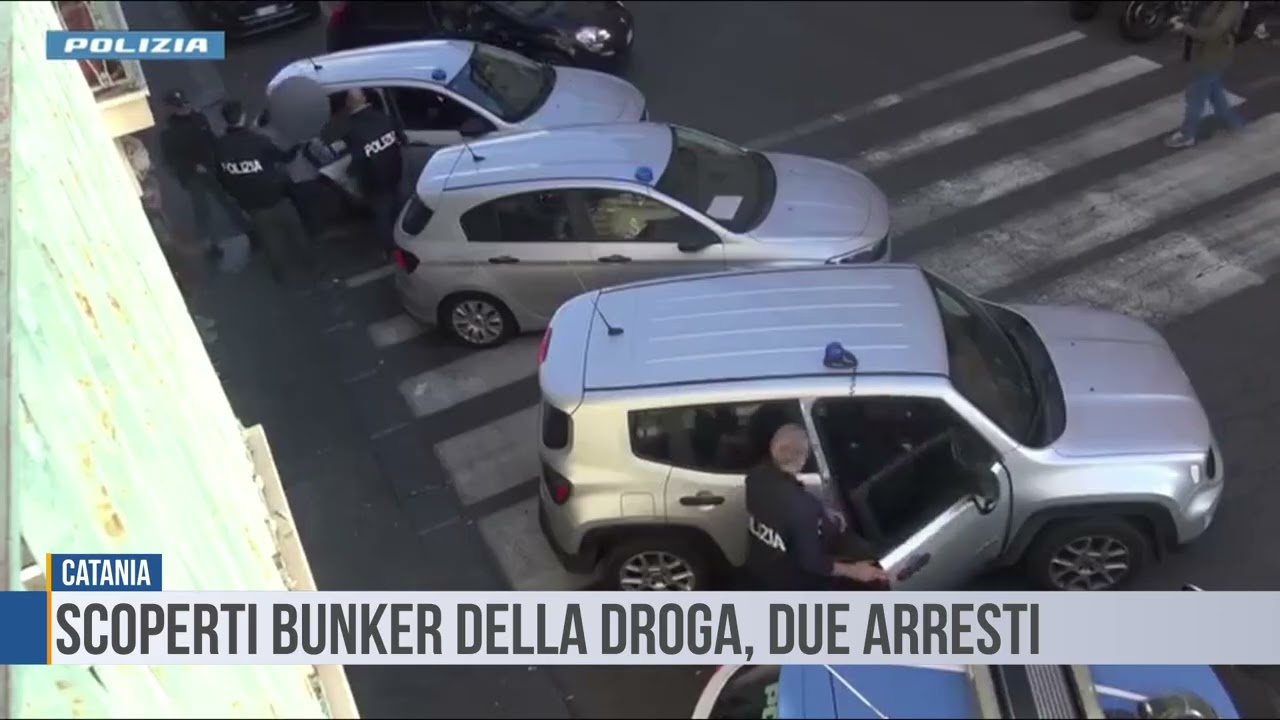 Catania: scoperti bunker della droga, due arresti