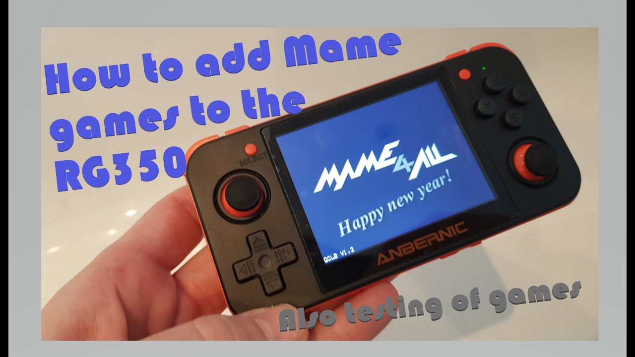 How to add Mame games to RG350 plus gameplay