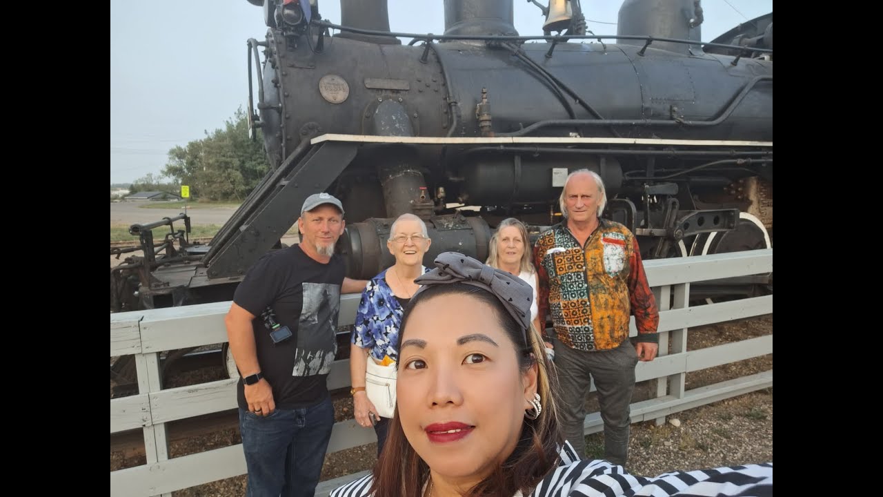 Stettler train ride with family 2025