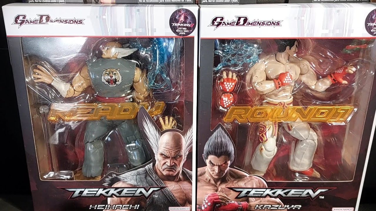 NWOpening #56 - Kazuya & Heihachi Mishima Tekken Game Dimensions Figures Series 1 Unboxing & Review