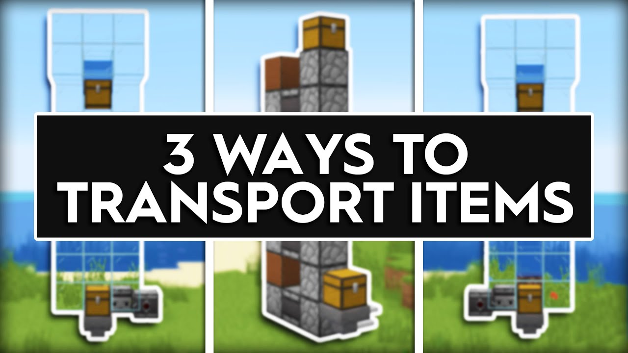 Minecraft 3 Ways To Build An Item Elevator - 1.20+
