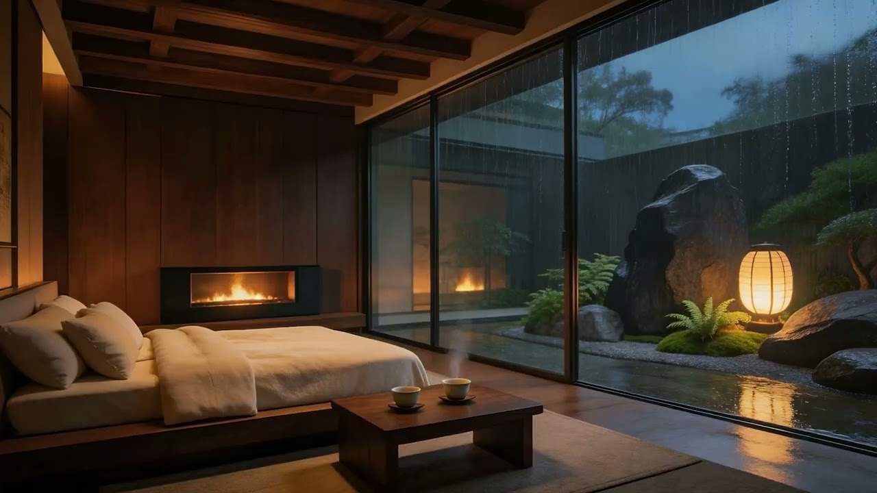 Peaceful Mountain Rain 🎐🍃 Meditation & Chill