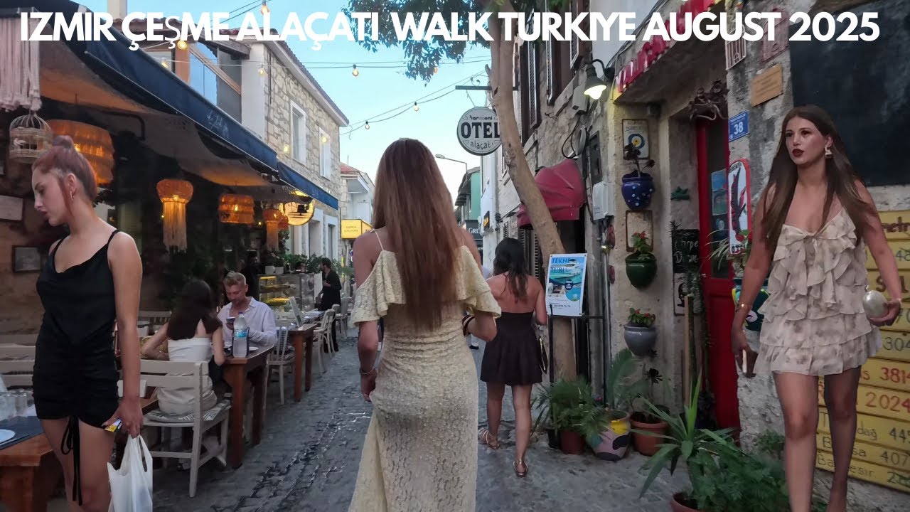 Çeşme Alaçatı Summer 2025 Walking Tour | Izmir Turkiye | 4k UHD 60fps