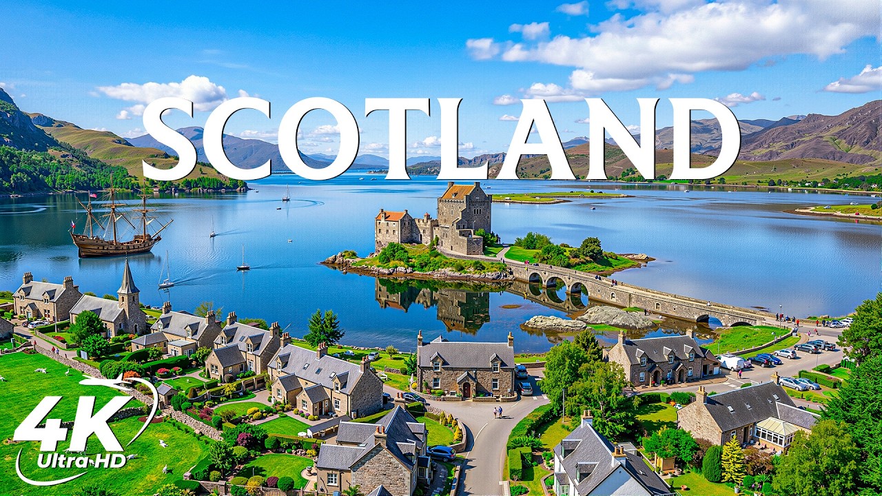 Scotland Scenic Nature 4K 🏴 | Highlands, Castles & Dramatic Landscapes