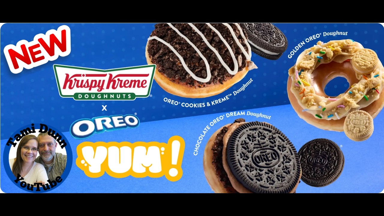 Krispy Kreme x OREO Doughnuts: Golden Oreo, Chocolate Oreo Dream, Oreo Cookies & Kreme