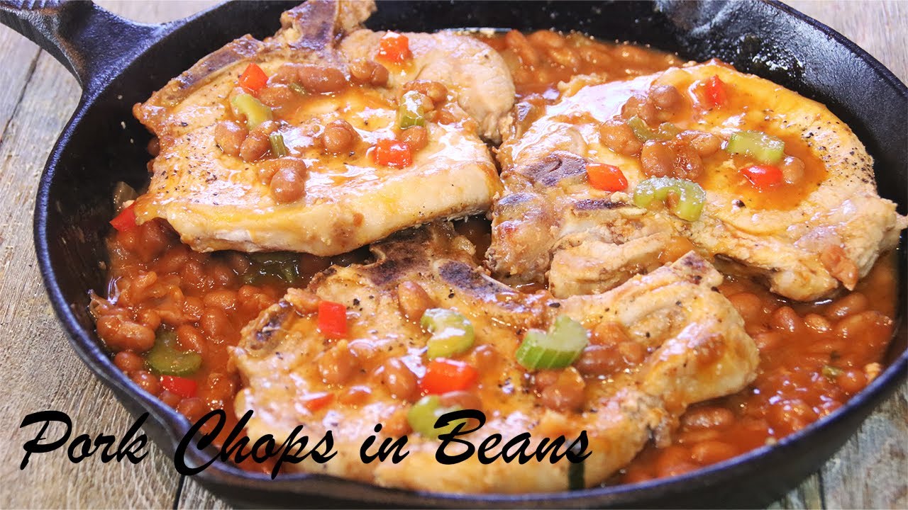 Home Town One-Pan Pork Chops in Beans - 30 Min.